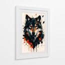 Lobo negro - Caperh | Cuadro decorativo de Canvas Lab