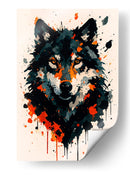 Lobo negro - Caperh | Cuadro decorativo de Canvas Lab