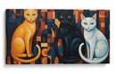 Los gatos de medianoche - Caperh | Cuadro decorativo de Canvas Lab
