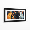 Los gatos de medianoche - Caperh | Cuadro decorativo de Canvas Lab