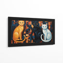 Los gatos de medianoche - Caperh | Cuadro decorativo de Canvas Lab