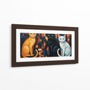 Los gatos de medianoche - Caperh | Cuadro decorativo de Canvas Lab