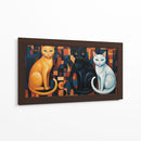 Los gatos de medianoche - Caperh | Cuadro decorativo de Canvas Lab
