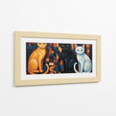 Los gatos de medianoche - Caperh | Cuadro decorativo de Canvas Lab