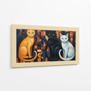 Los gatos de medianoche - Caperh | Cuadro decorativo de Canvas Lab