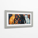 Los gatos de medianoche - Caperh | Cuadro decorativo de Canvas Lab