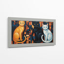 Los gatos de medianoche - Caperh | Cuadro decorativo de Canvas Lab