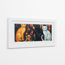Los gatos de medianoche - Caperh | Cuadro decorativo de Canvas Lab