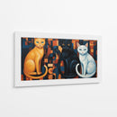 Los gatos de medianoche - Caperh | Cuadro decorativo de Canvas Lab