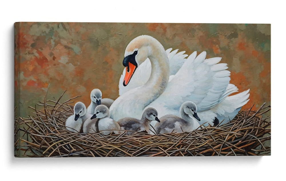Mamá cisne  - Caperh | Cuadro decorativo de Canvas Lab