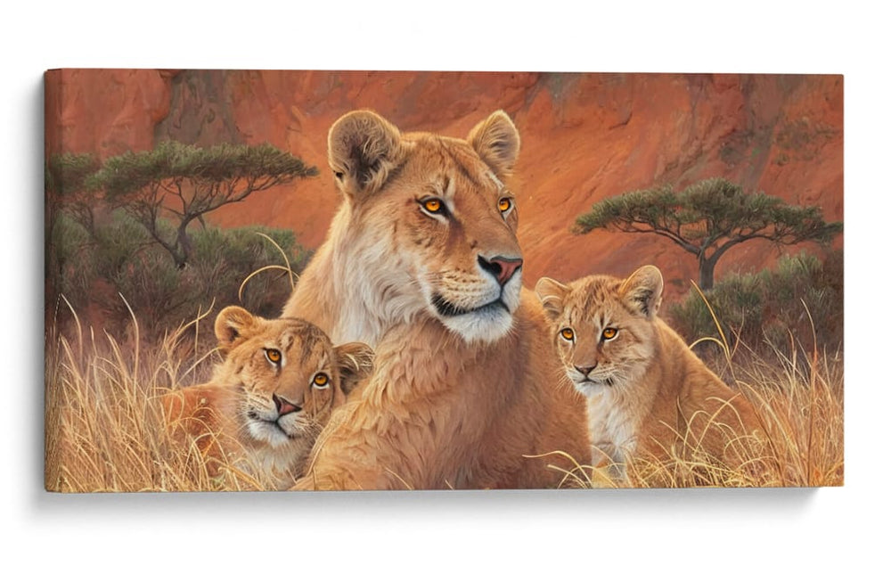 Mamá y sus cachorros - Caperh | Cuadro decorativo de Canvas Lab