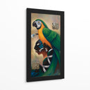 Maya con cotorra II - Caperh | Cuadro decorativo de Canvas Lab