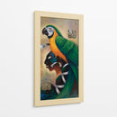 Maya con cotorra II - Caperh | Cuadro decorativo de Canvas Lab