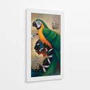 Maya con cotorra II - Caperh | Cuadro decorativo de Canvas Lab