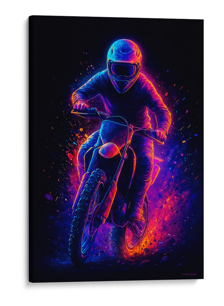 Motocross - Caperh | Cuadro decorativo de Canvas Lab