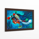 Mujer Maya en azul - Caperh | Cuadro decorativo de Canvas Lab