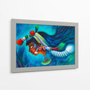 Mujer Maya en azul - Caperh | Cuadro decorativo de Canvas Lab