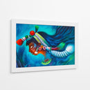 Mujer Maya en azul - Caperh | Cuadro decorativo de Canvas Lab