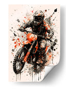 Motocross III - Caperh | Cuadro decorativo de Canvas Lab