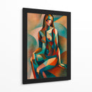 Mujer sentada II - Caperh | Cuadro decorativo de Canvas Lab