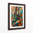 Mujer sentada II - Caperh | Cuadro decorativo de Canvas Lab