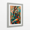 Mujer sentada II - Caperh | Cuadro decorativo de Canvas Lab