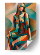 Mujer sentada II - Caperh | Cuadro decorativo de Canvas Lab