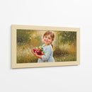 Niña con manzanas - Caperh | Cuadro decorativo de Canvas Lab
