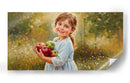 Niña con manzanas - Caperh | Cuadro decorativo de Canvas Lab