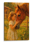 Niña y su caballo - Caperh | Cuadro decorativo de Canvas Lab