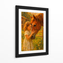 Niña y su caballo - Caperh | Cuadro decorativo de Canvas Lab
