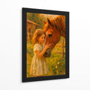 Niña y su caballo - Caperh | Cuadro decorativo de Canvas Lab