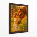 Niña y su caballo - Caperh | Cuadro decorativo de Canvas Lab