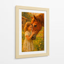 Niña y su caballo - Caperh | Cuadro decorativo de Canvas Lab