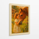Niña y su caballo - Caperh | Cuadro decorativo de Canvas Lab