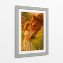 Niña y su caballo - Caperh | Cuadro decorativo de Canvas Lab
