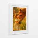 Niña y su caballo - Caperh | Cuadro decorativo de Canvas Lab