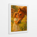 Niña y su caballo - Caperh | Cuadro decorativo de Canvas Lab