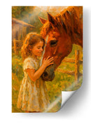 Niña y su caballo - Caperh | Cuadro decorativo de Canvas Lab