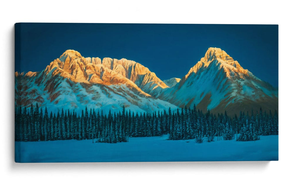 Noche decembrina en Banff - Caperh | Cuadro decorativo de Canvas Lab