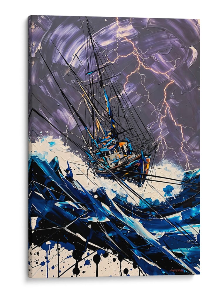 Noche de tormenta - Caperh | Cuadro decorativo de Canvas Lab