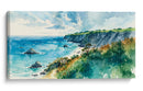Paisaje costero en acuarela - Caperh | Cuadro decorativo de Canvas Lab