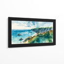 Paisaje costero en acuarela - Caperh | Cuadro decorativo de Canvas Lab