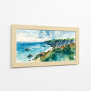 Paisaje costero en acuarela - Caperh | Cuadro decorativo de Canvas Lab