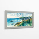 Paisaje costero en acuarela - Caperh | Cuadro decorativo de Canvas Lab