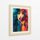 Pareja con gatos - Caperh | Cuadro decorativo de Canvas Lab