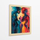 Pareja con gatos - Caperh | Cuadro decorativo de Canvas Lab