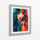 Pareja con gatos - Caperh | Cuadro decorativo de Canvas Lab