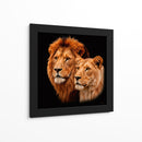 Pareja de leones II - Caperh | Cuadro decorativo de Canvas Lab