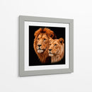 Pareja de leones II - Caperh | Cuadro decorativo de Canvas Lab